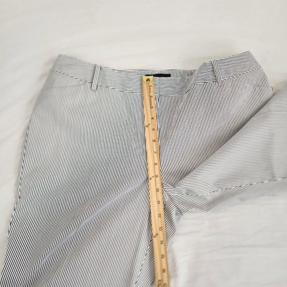 TALBOTS Hampshire Ankle Pants Navy/White Stripes Printed Size 16W New No Tags! - Picture 14 of 16